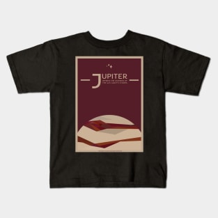 Art Deco Space Travel Poster - Jupiter Kids T-Shirt